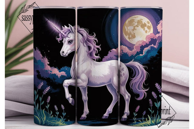Magical Unicorn 20oz Tumbler Wrap Sublimation sassyprint 