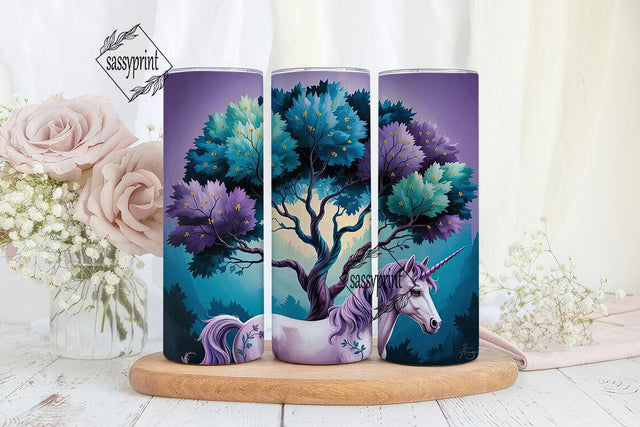 Magical Unicorn 20oz Tumbler Wrap Sublimation sassyprint 