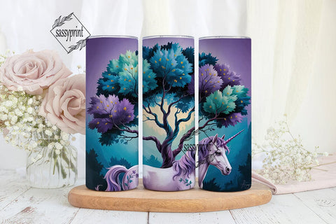 Magical Unicorn 20oz Tumbler Wrap Sublimation sassyprint 