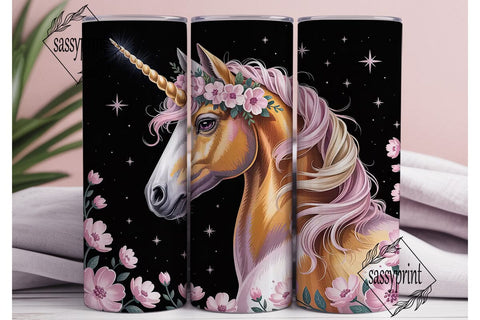 Magical Unicorn 20oz Tumbler Wrap Sublimation sassyprint 