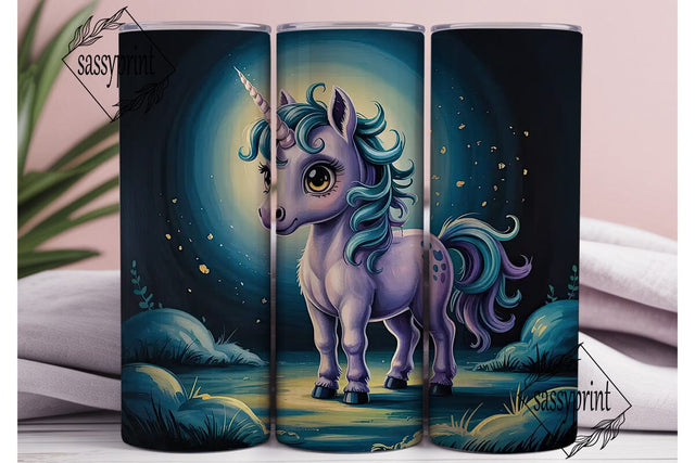 Magical Unicorn 20oz Tumbler Wrap Sublimation sassyprint 