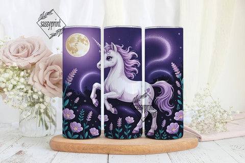 Magical Unicorn 20oz Tumbler Wrap Sublimation sassyprint 