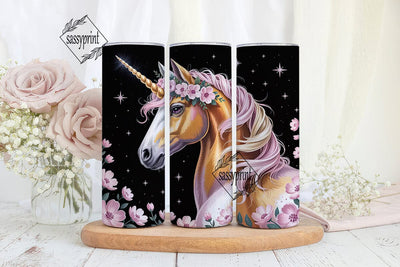 Magical Unicorn 20oz Tumbler Wrap Sublimation sassyprint 