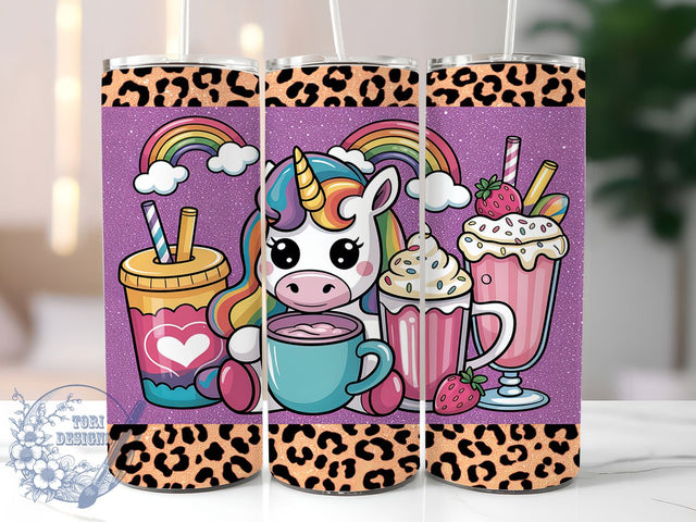 Magical Unicorn Coffee Lover Whimsical Tumbler, Cute Coffee Cup Wrap, 20oz Unicorn Tumbler Design, Magical Coffee Lover Tumbler, Whimsical Tumbler Wrap, Fantasy Coffee Sublimation Sublimation ToriDesigns 