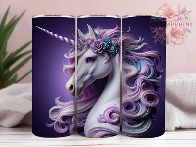 Magical Unicorn Purple Fantasy Tumbler, Purple Fantasy PNG, 20oz Sublimation Design, Magical Unicorn Cup, Cute Fantasy Tumbler, Glitter Unicorn Wrap, Mystical Creature Art Sublimation Li Zamperini 