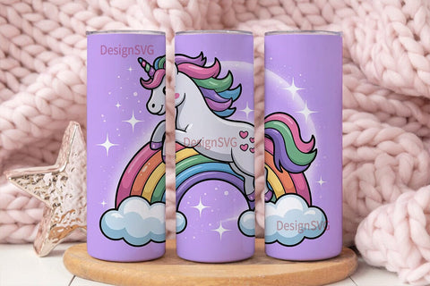 Magical Unicorn Rainbow 20oz Tumbler Sublimation DesignSVG 