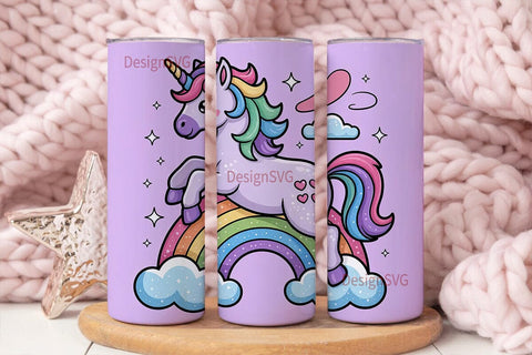 Magical Unicorn Rainbow 20oz Tumbler Sublimation DesignSVG 