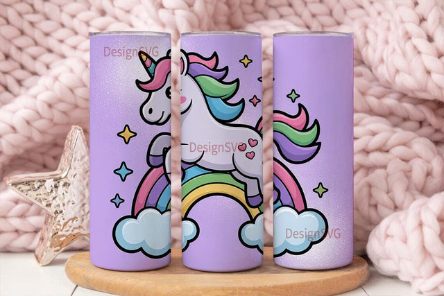 Magical Unicorn Rainbow 20oz Tumbler Sublimation DesignSVG 