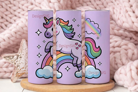 Magical Unicorn Rainbow 20oz Tumbler Sublimation DesignSVG 