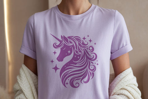 Magical Unicorn Silhouette SVG – Sparkling Fantasy Clipart SVG Tafti Art 