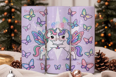 Magical Unicorn Tumbler Wrap PNG Sublimation DesignSVG 