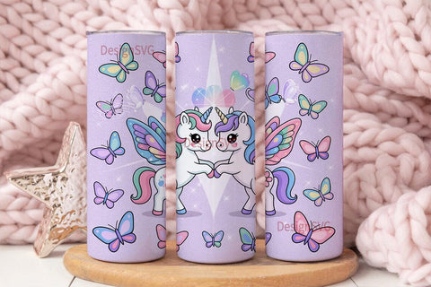 Magical Unicorn Tumbler Wrap PNG Sublimation DesignSVG 