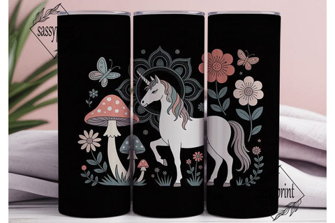 Magical Unicorn Tumbler Wrap PNG Sublimation sassyprint 
