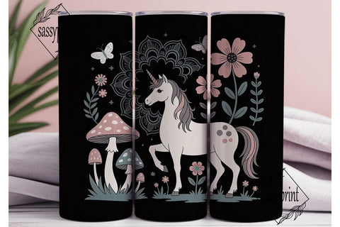Magical Unicorn Tumbler Wrap PNG Sublimation sassyprint 