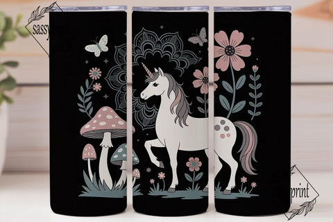 Magical Unicorn Tumbler Wrap PNG Sublimation sassyprint 