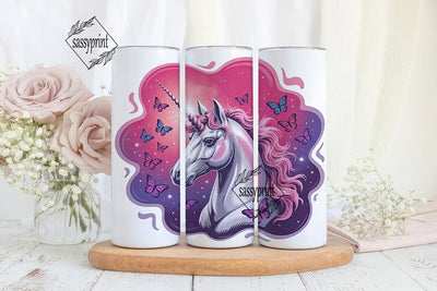 Magical Unicorn Tumbler Wrap PNG Sublimation sassyprint 