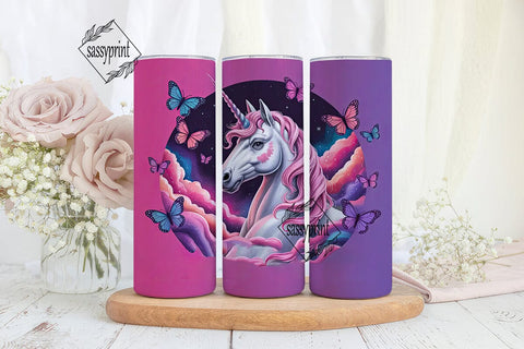 Magical Unicorn Tumbler Wrap PNG Sublimation sassyprint 