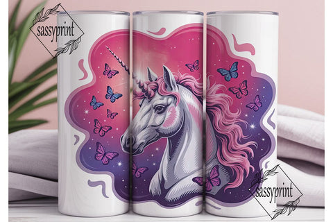 Magical Unicorn Tumbler Wrap PNG Sublimation sassyprint 