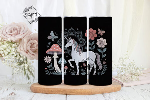 Magical Unicorn Tumbler Wrap PNG Sublimation sassyprint 