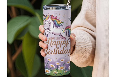 Magical Unicorn Tumbler Wrap Sublimation DesignSVG 