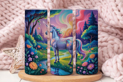 Magical Unicorn Tumbler Wrap Sublimation DesignSVG 