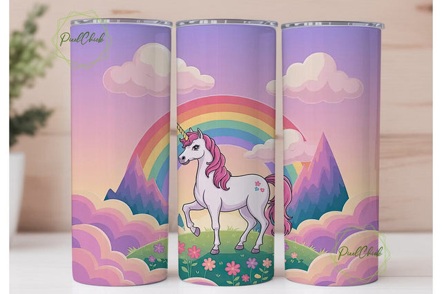 Magical Unicorn Tumbler Wrap Sublimation PixelChick 