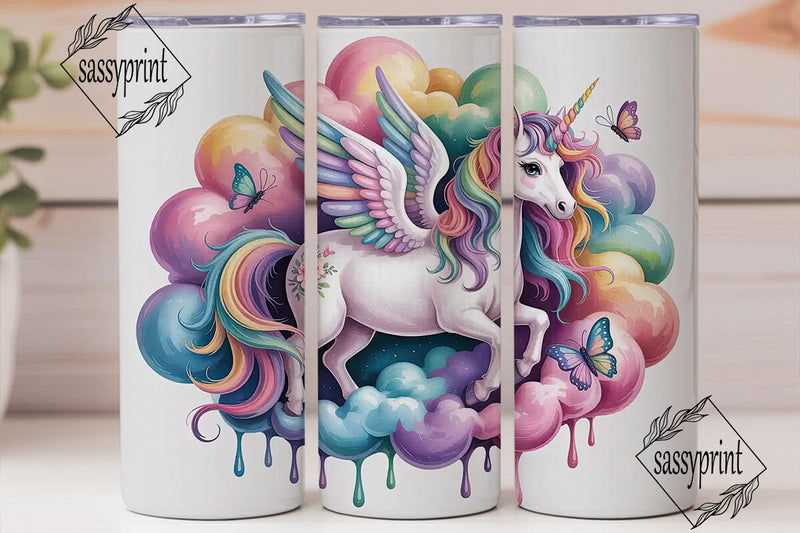 Magical Unicorn Tumbler Wrap Sublimation sassyprint 