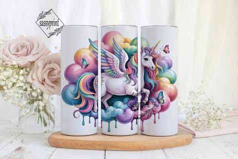 Magical Unicorn Tumbler Wrap Sublimation sassyprint 