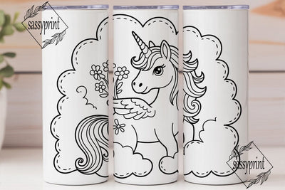 Magical Unicorn Tumbler Wrap Sublimation sassyprint 