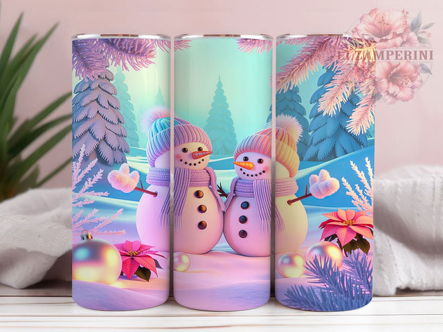 Magical Winter Snowman Tumbler, Magical Snowman, Snowman Tumbler, 20Oz Wrap Design, Winter Sublimation, Frosty Wonderland Art, Christmas Snowman Design Sublimation Li Zamperini 