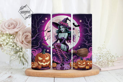Magical Witch Halloween 20oz Tumbler Sublimation sassyprint 
