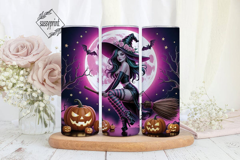Magical Witch Halloween 20oz Tumbler Sublimation sassyprint 