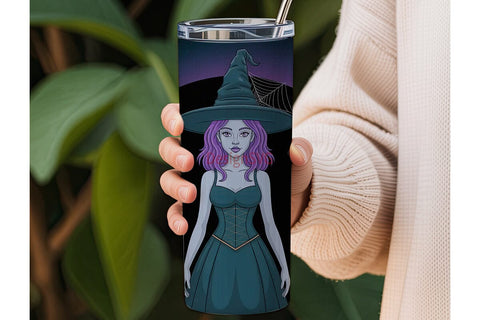 Magical Witch Trio 20oz Tumbler Wrap Sublimation DesignSVG 
