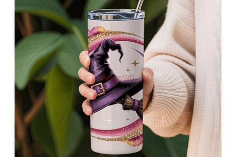 Magical Witchy Glitter 20oz Tumbler Sublimation DesignSVG 