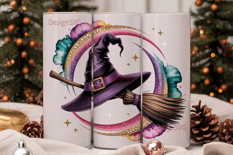 Magical Witchy Glitter 20oz Tumbler Sublimation DesignSVG 