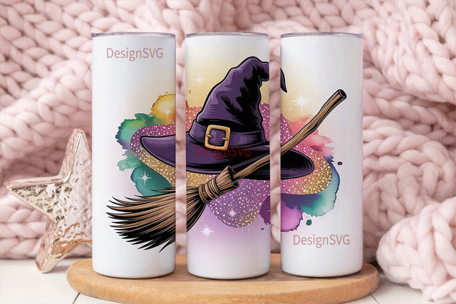 Magical Witchy Glitter 20oz Tumbler Sublimation DesignSVG 