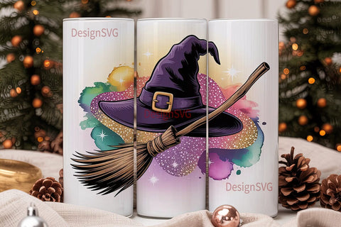 Magical Witchy Glitter 20oz Tumbler Sublimation DesignSVG 