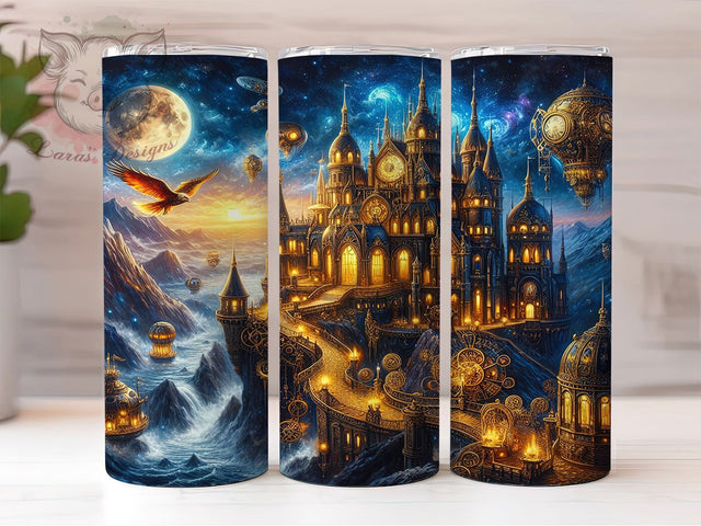 Magical Wizard 20oz Tumbler Wrap, Fantasy World Design, 20oz Sublimation Wrap, Magical Tumbler, Wizard Drinkware, Sorcery Cup, Enchanted Tumbler Design Sublimation Lara' s Designs 