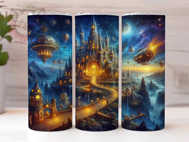 Magical Wizard 20oz Tumbler Wrap, Fantasy World Design, 20oz Sublimation Wrap, Magical Tumbler, Wizard Drinkware, Sorcery Cup, Enchanted Tumbler Design Sublimation Lara' s Designs 
