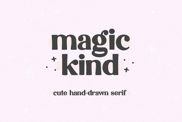Magickind - Cute Hand-drawn Serif Font Font KA Designs 