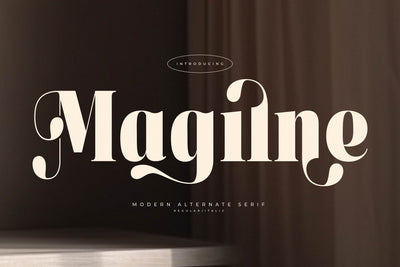 Magilne - Modern Alternate Serif Font Letterena Studios 