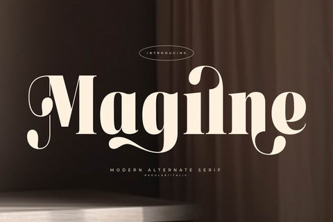 Magilne - Modern Alternate Serif Font Letterena Studios 