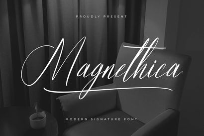 Magnethica - Modern Signature Font Font Letterena Studios 