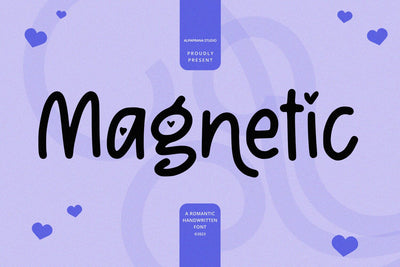 Magnetic - Handwritten Font Font Alpaprana Studio 