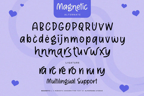 Magnetic - Handwritten Font Font Alpaprana Studio 