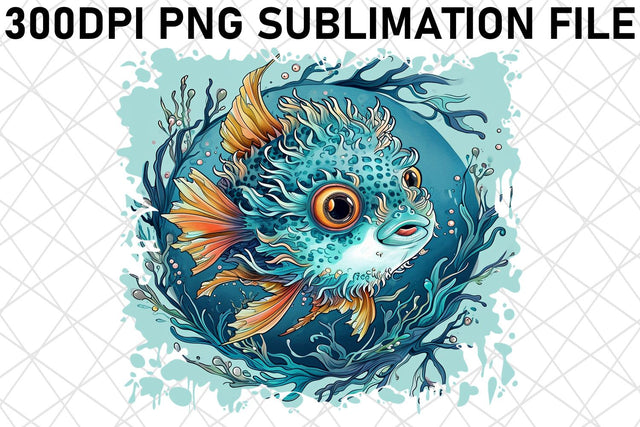 Magnificent Sublimation Ocean Fish Art Collection Sublimation afrosvg 