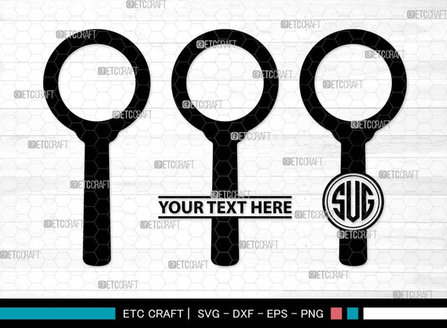 Magnifying Glass Monogram, Magnifying Glass Silhouette, Magnifying Glass SVG, Detective Svg, Spyglass Svg, Search Tool Svg, Investigation Svg, SB00521 SVG ETC Craft 
