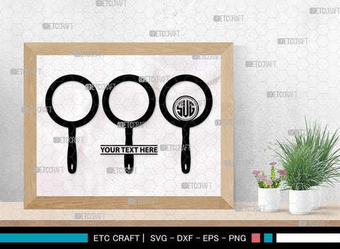 Magnifying Glass Monogram, Magnifying Glass Silhouette, Magnifying Glass SVG, Detective Svg, Spyglass Svg, Search Tool Svg, Investigation Svg, SB00521 SVG ETC Craft 