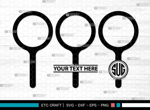Magnifying Glass Monogram, Magnifying Glass Silhouette, Magnifying Glass SVG, Detective Svg, Spyglass Svg, Search Tool Svg, Investigation Svg, SB00521 SVG ETC Craft 