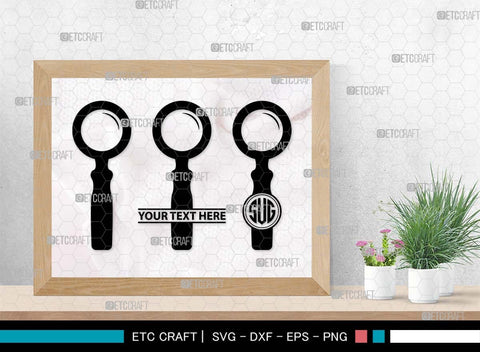 Magnifying Glass Monogram, Magnifying Glass Silhouette, Magnifying Glass SVG, Detective Svg, Spyglass Svg, Search Tool Svg, Investigation Svg, SB00521 SVG ETC Craft 
